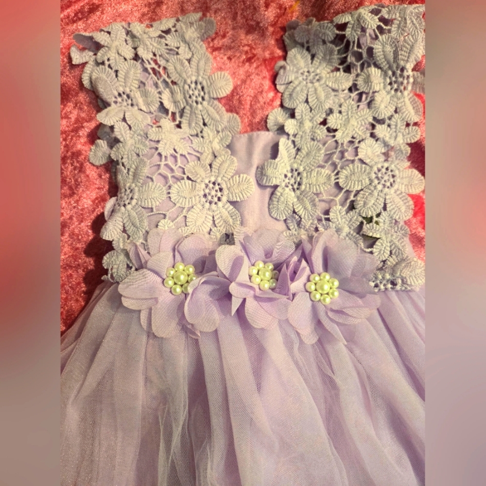 NWOT Size 12-18 months girls purple dress